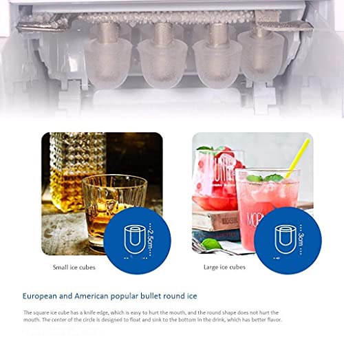 Máquina portátil para hacer hielo automática de cubos miniatura 6