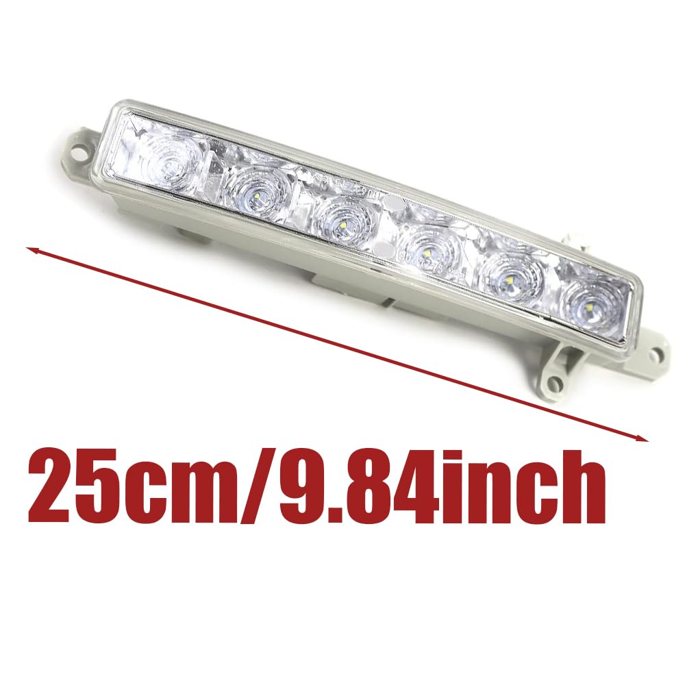 Riloer Feux de jour, feux de jour à LED DRL, feux antibrouillard diurnes, feux de conduite diurnes compatible avec Peugeot Partner 2008-2020