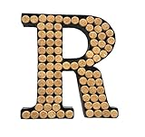 Decomil Wine Cork Holder (A-Z) (Letter R) | Decorative Wine Letters Cork Holder (R) | Wall Art Cork Holder Decor ®
