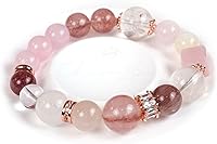 Vista 198 de Precious Gemstone Natural Crystal Healing Bracelet, Rutilated Quartz, Moonstone, Quartz Handmade Original Design Bracelet