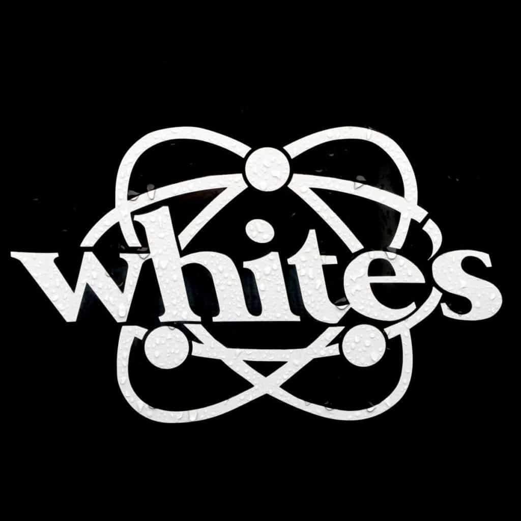 Whites Electronics Metal Detector Vinyl Sticker 7 x 11