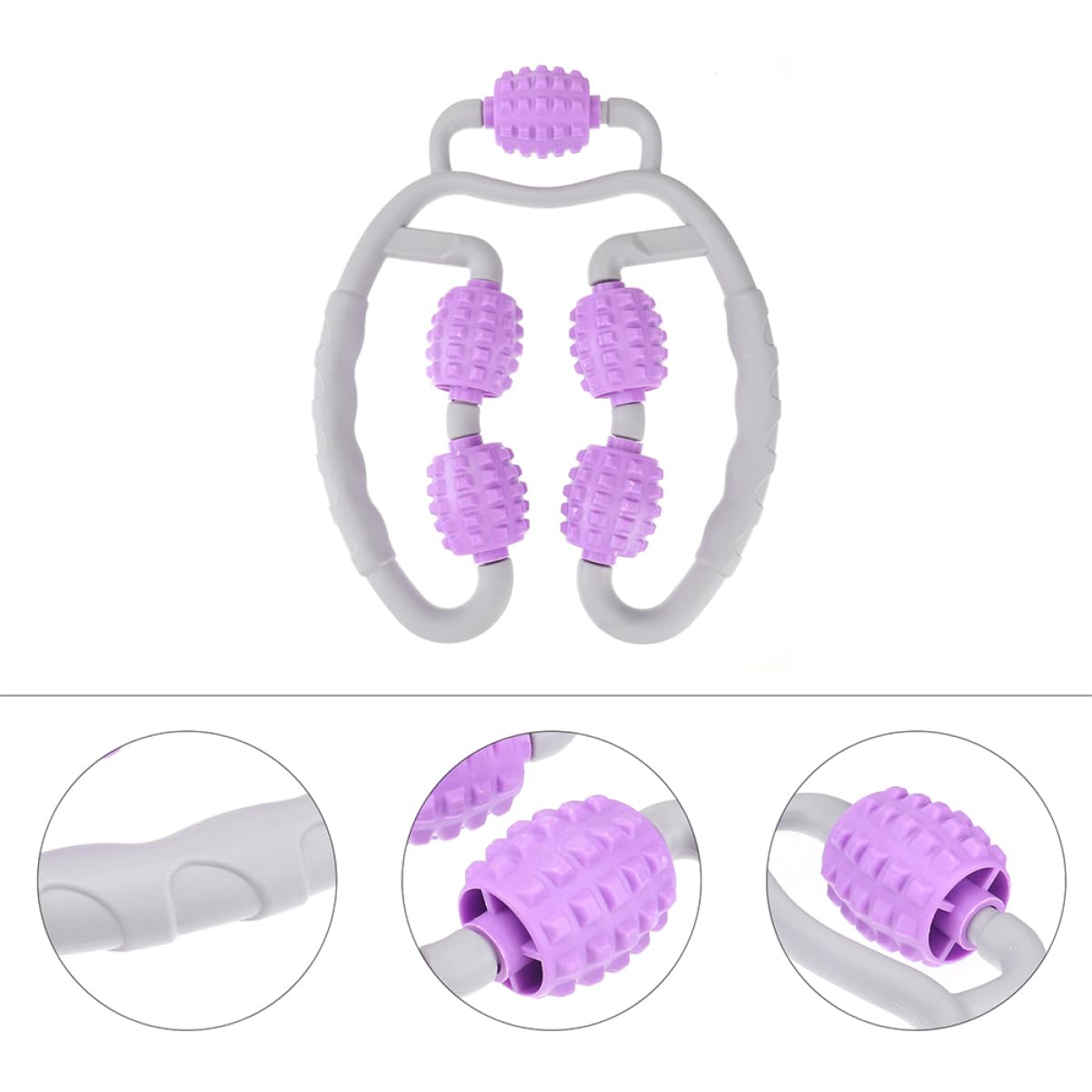 Massaggiatore per Gambe Rullo Professionale 2 Pezzi Abs | Uso Domestico e Dopo Esercizio, Massaggio Rilassante Delicato, Supporto al Movimento e Circolazione