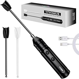 Epoxy Resin Mixer with 2 PCS Epoxy Mixer Paddles, Rechargeable Powerful and Slow Motor for Epoxy Resin, Silicone, Paint Mixing, Without Bubbles DIY Crafts Tumbler Jewelry Resin Casting