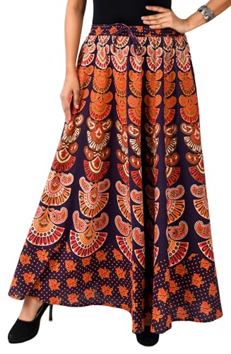 Image of Premium Cotton Skirt for Women with Pocket, Free Size