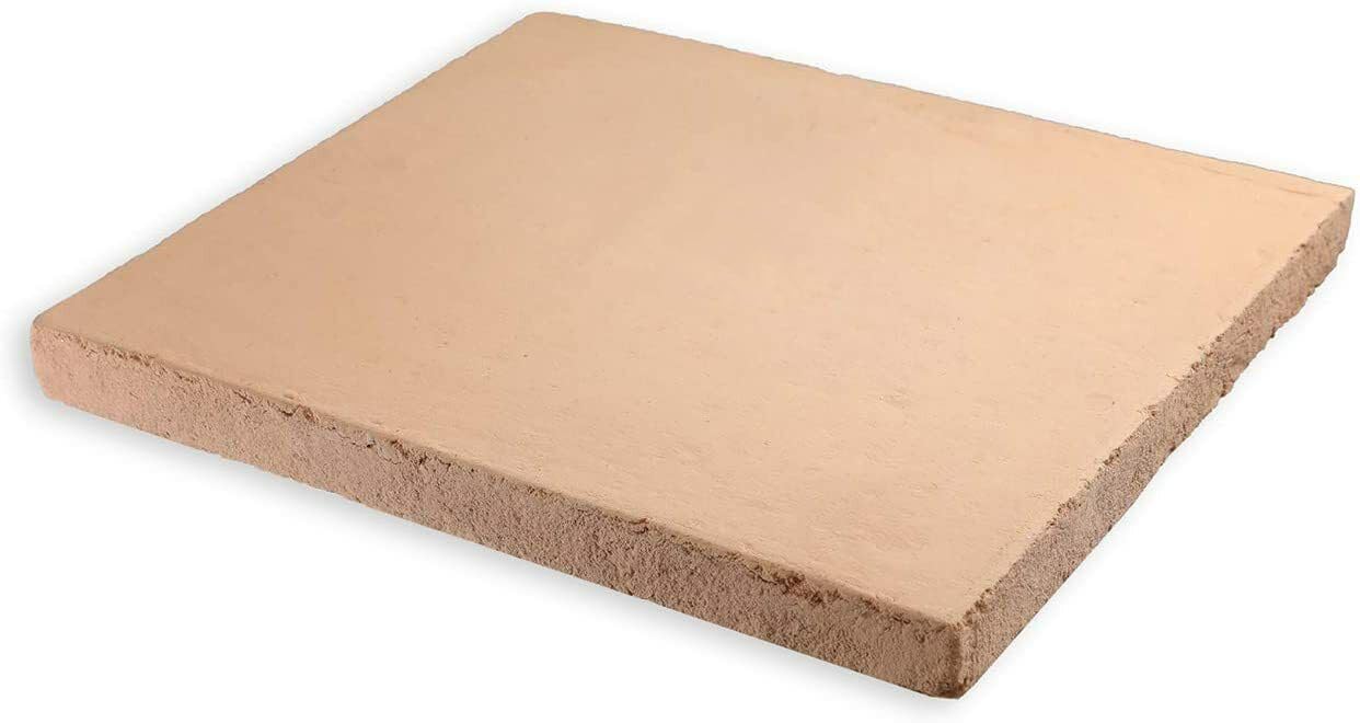 Megashopitalia Refractory Stone Casapulla Biscuit for Pizza Oven Saputo Made in Italy (L34.5xD39.5xH3.2 cm)
