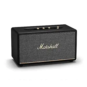 Marshall Stanmore III Wired Connectivity Home Speaker with Bluetooth 5.2 & RCA or 3.5mm Input - Black