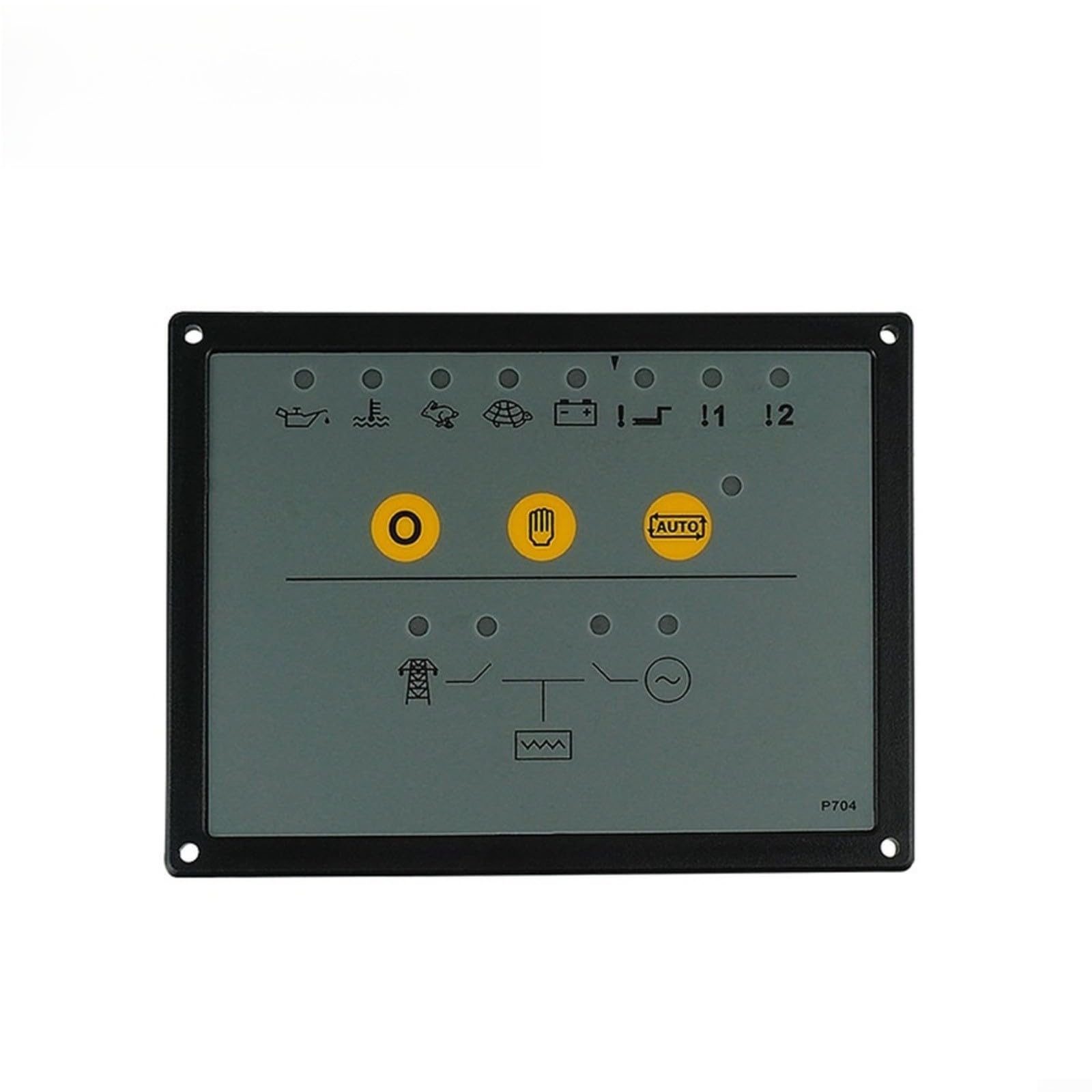 Pannello di controllo manuale del generatore DSE704 con display LCD