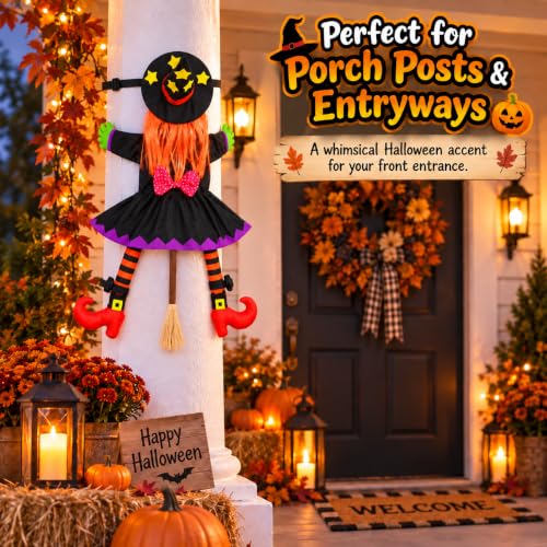 Trusthere Halloween Crashing Witch Decoration - image 5
