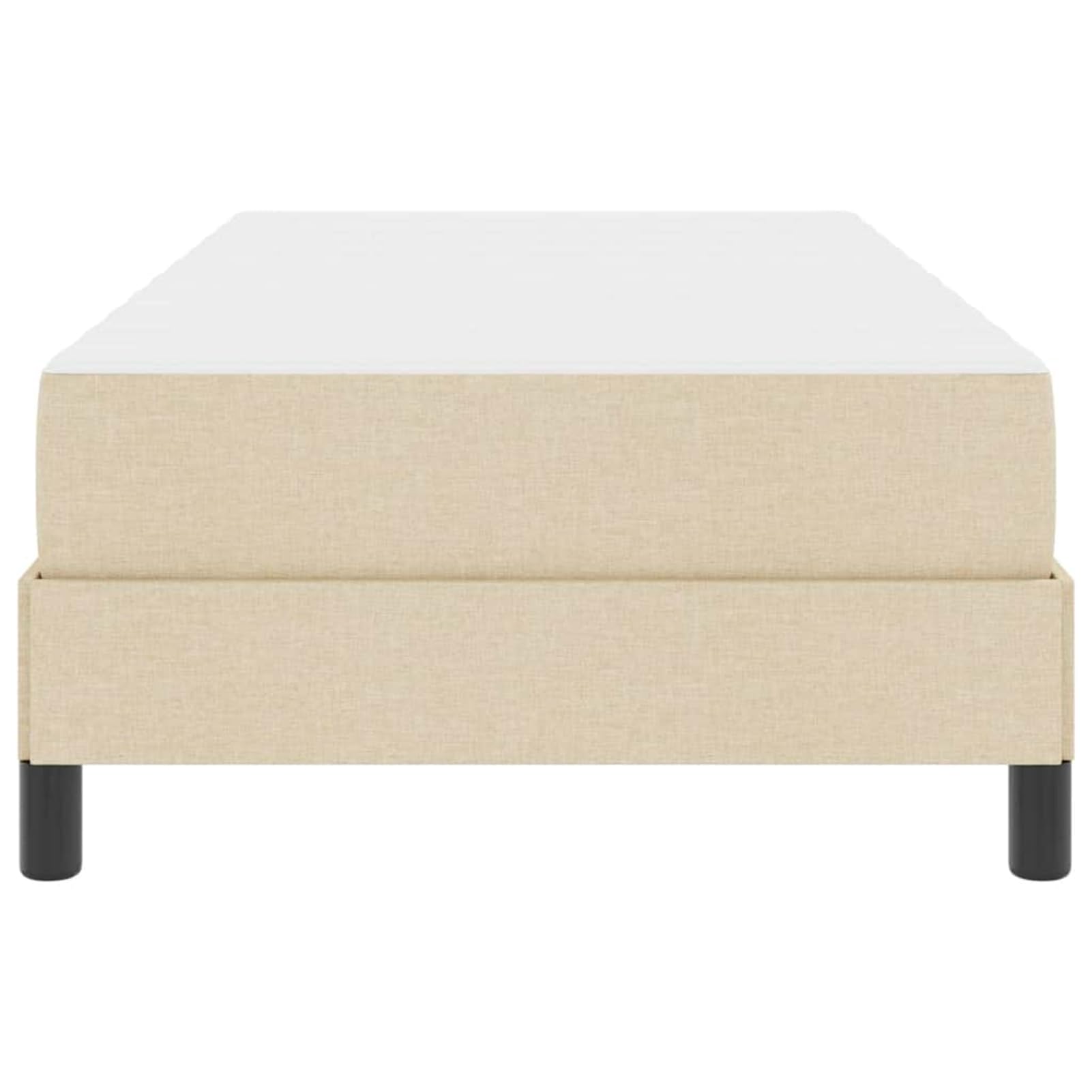 Cama con somier de diseño minimalista para dormitorios modernos - Tela transpirable y estructura de madera - 203 x 100 x 45 cm - Para individuales y parejas