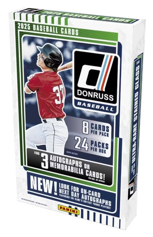 Amazon.com: 2025 Panini Donruss Baseball Sealed Hobby Box (3 Autograph Or  Memorabilia Per Box) : Collectibles & Fine Art