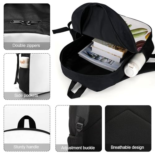 Introduction of Various Vegetables Backpack for Men Women, Heavy Duty Backpack Large Capacity, Durable Lightweight Travel Daypack4