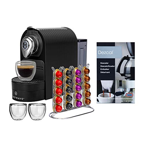 Chefwaveespressomachinecompatiblewithnespressocoffeecapsulesblackpodholdercupsanddescalingpowderbundle2items  Urban Country Home Decor Chefwave espresso machine compatible with nespresso coffee capsules black pod holder cups and descaling powder bundle 2 items  urban country home decor