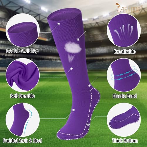 Image of Baseball Socks and Belt for Youth Adult Softball Socks Combo Elastic Waist Belt for Men Kids Boys Girls Women JASGOOD