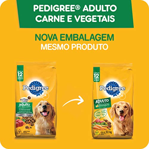 Ração Para Cachorros Pedigree Carne e Vegetais Adultos Raças Médias e Grandes 20kg
