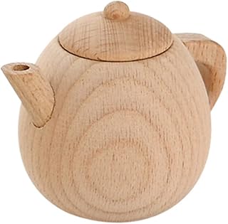 ADOCARN 1Pc Brinquedos Rayan Para Crianças Fingir Brinquedos Dradel Brinquedo Role Play Brinquedos Para Crianças Artesanato Em Madeira Sem Pintura Brinquedo Tablweare Casa Do Bebê Copo De