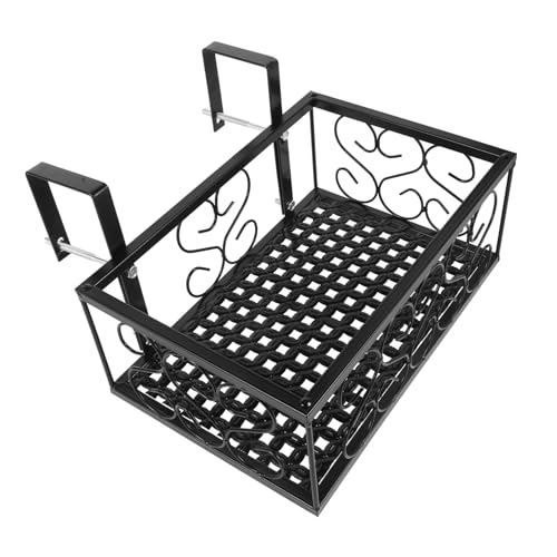 HANABASS Flowerpot Hanging Support Patio Railing Shelf Strong Frame Flower Pot Rack for Living Room Decor