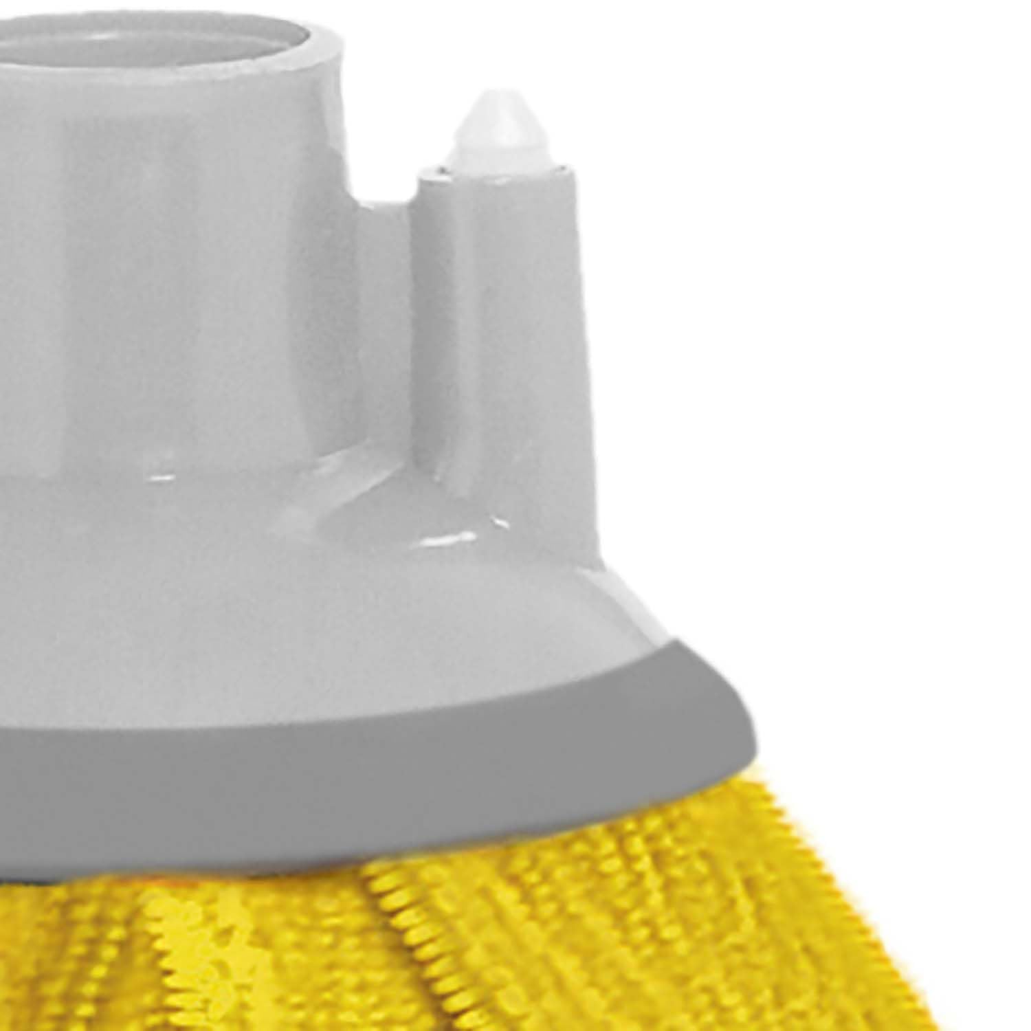Apex Set 6 Mop Microfibra con Paracolpi in Gomma – Lavapavimenti Professionale da 165g – Ideale per Parquet e Superfici Delicate – Attacco Universale – Alta Assorbenza