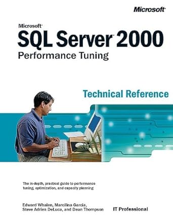 Microsoft® SQL Server 2000™ Performance Tuning Technical Reference ...