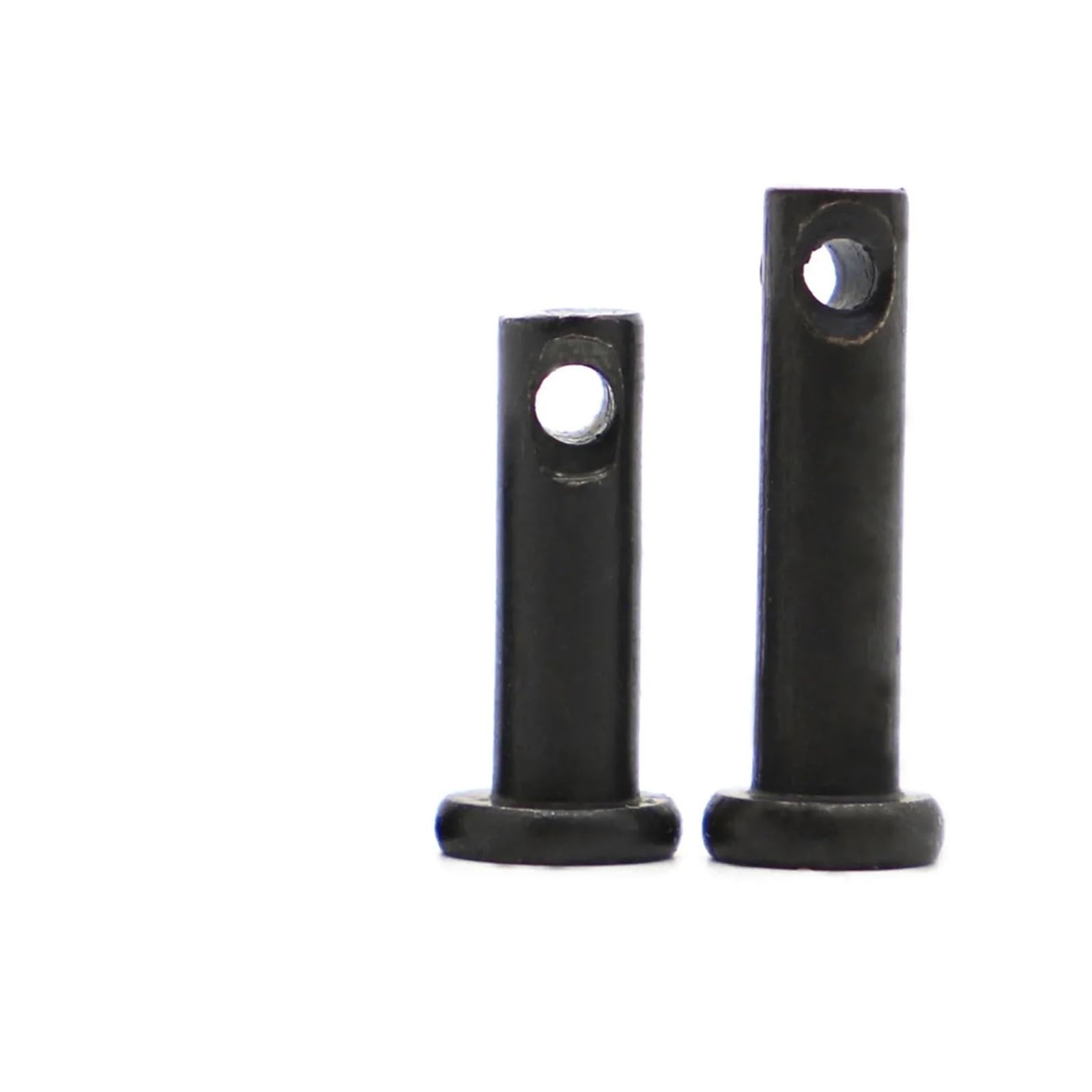 Goupille cylindrique à tête Plate M8 avec Trou, axe à Chape en Acier au Carbone Noir(45mm)