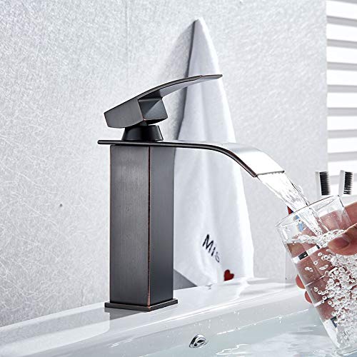 Mitigeur laiton chrome de haute qualité robinet cascade carré pour évier vanité