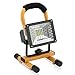 Portable LED Light - Vaincre Outdoor Camping Lights 15W 24 LED Spotlights Work Lights with Magnet Base - Built-in Rechargeable Lithium Batteries with Dual USB Port to Charge Mobile Devices (Yellow)