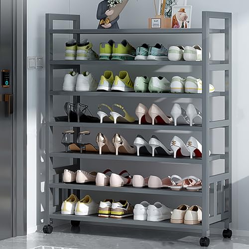 Meuble à chaussures pour balcon et entrée étroite avec rangement vertical