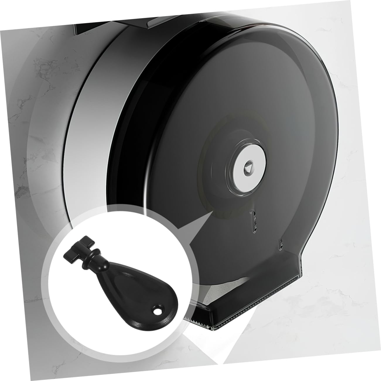 2pcs Tissue Box Paper Towel Commercial Toilet Key Waffle Dispenser Key Paper Dispenser Key Commercial Toilet Dispenser Keys Tissue Dispenser Key Toilet Paper Key Black Abs SOLUSTRE