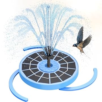 bird bath with integrated solar panel