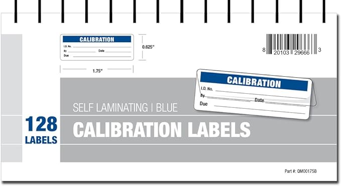 Amazon Com Calibration Labels Self Laminating In Protective Cover Book Blue Office Products Amazon Com Calibration Labels Self Laminating In Protective Cover Book Blue Office Products