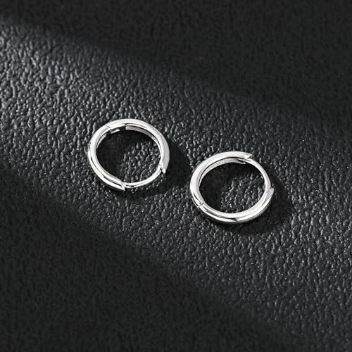 AoedeJ 925 Sterling Silver Hoop Earrings for Women Small Hoopsfor Second Hole Hoops Sterling Silver Huggie Earrings for Girls3