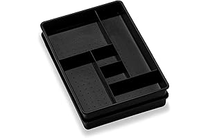 Madesmart 6-Compartment Plastic Drawer Organizer Gadget Trays