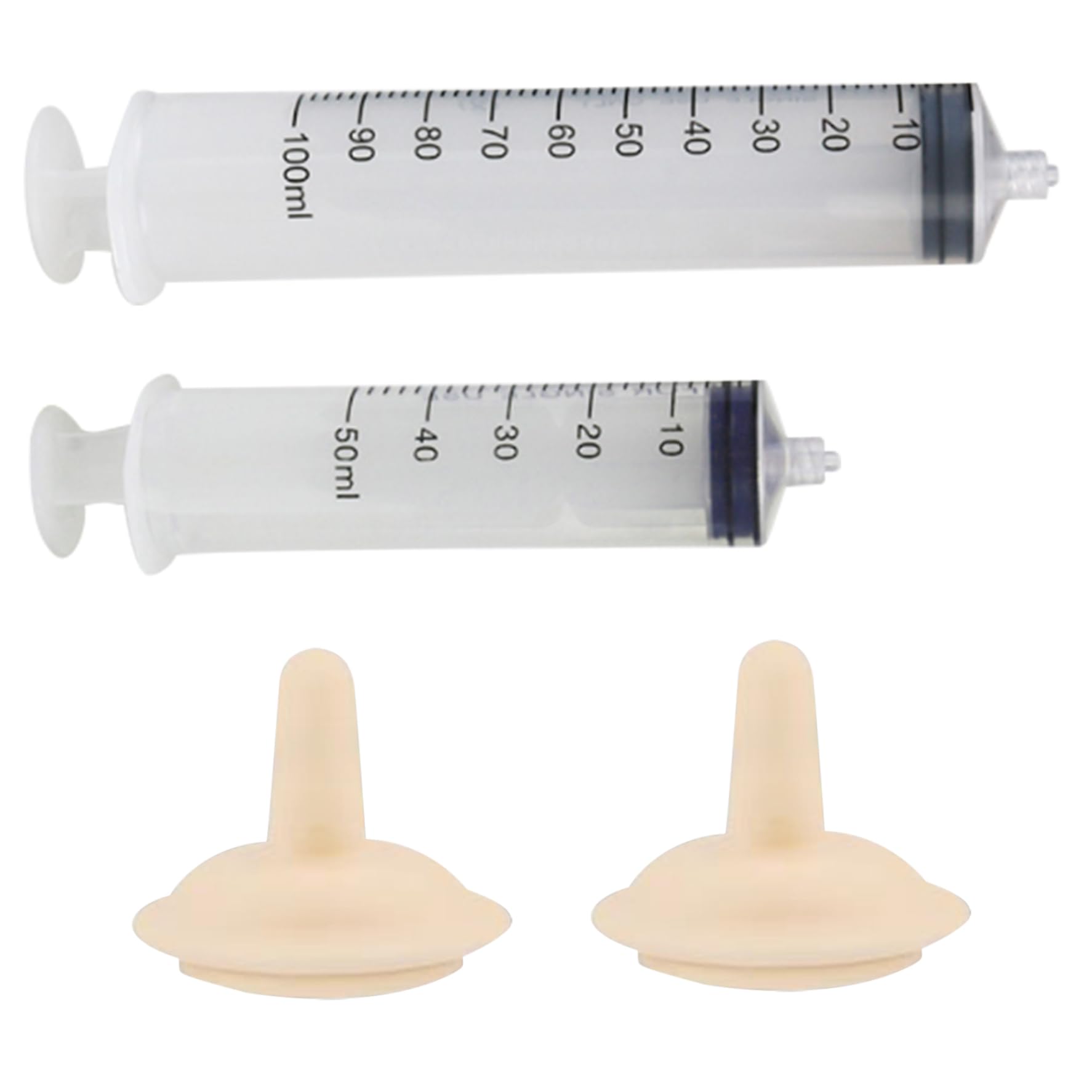 Tétine Miracle pour chatons seringue à tétine biberon pour chaton 2 pièces 10 ml + 30 ml seringue d'alimentation pour chats, tétine en silicone sûre pour chat, biberons anti-mastication pour chiots