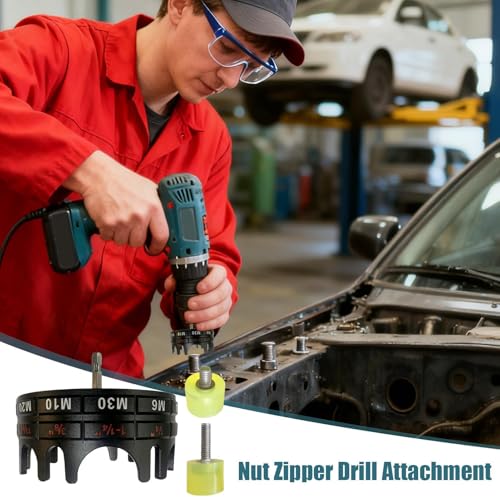 Fixation d'écrou de tige filetée sans effort avec l'adaptateur de douille pour technicien