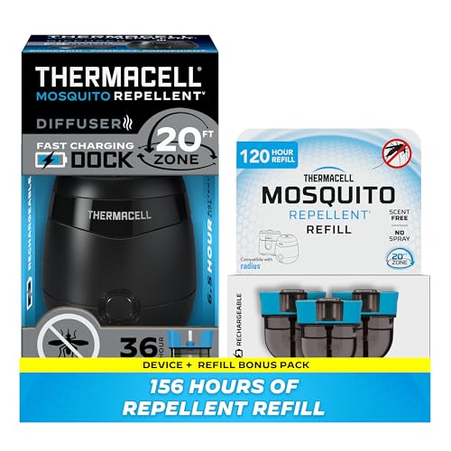 Image of Thermacell E-Series Rechargeable Mosquito Repeller with 20' Mosquito Protection Zone; Bug Spray Alternative; Scent Free