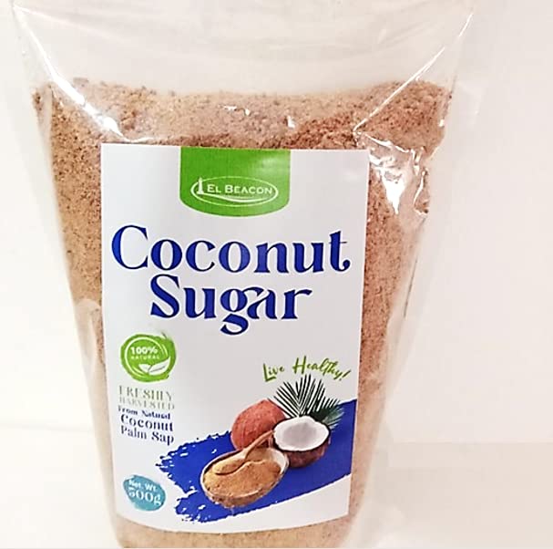 EL BEACON Coconut Sugar 500g, 100% Natural, Freshly Harvested From Natural Coconut Palm Sap, Product of Misamis Oriental, Philippines, Best for Cooking, Baking, and Drinks