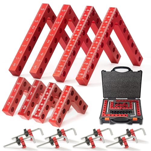 8P Corner clamps for woodworking(5.5x4+2.5x4) for right angle positioning