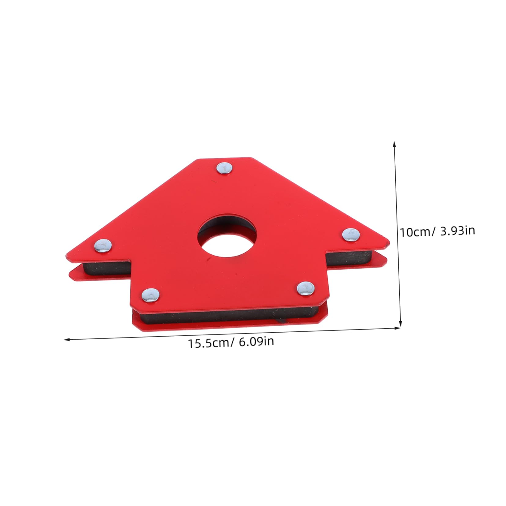 Abrazaderas Magnéticas para Soldadura 90° 2 Piezas Rojo Metal | Capacidad 22kg, Uso en Taller y Operaciones In Situ, Formato Portátil Rendimiento Estable