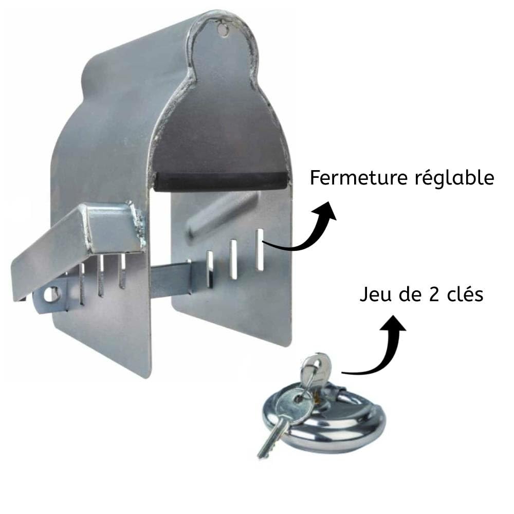 Antivol de remorque avec cadenas