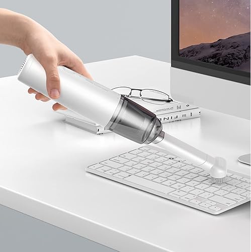 BMFHJEQ Mini aspiradora inalámbrica, portátil para el hogar, doble propósito, con carga USB, doble uso secohúmedo para automóvil, teclado,