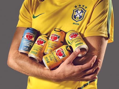 Image of Guarana Antarctica Zero, The Brazilian Original Guarana Soda, Zero Sugar, 11.83 fl oz (Pack of 12) - Packaging May Vary