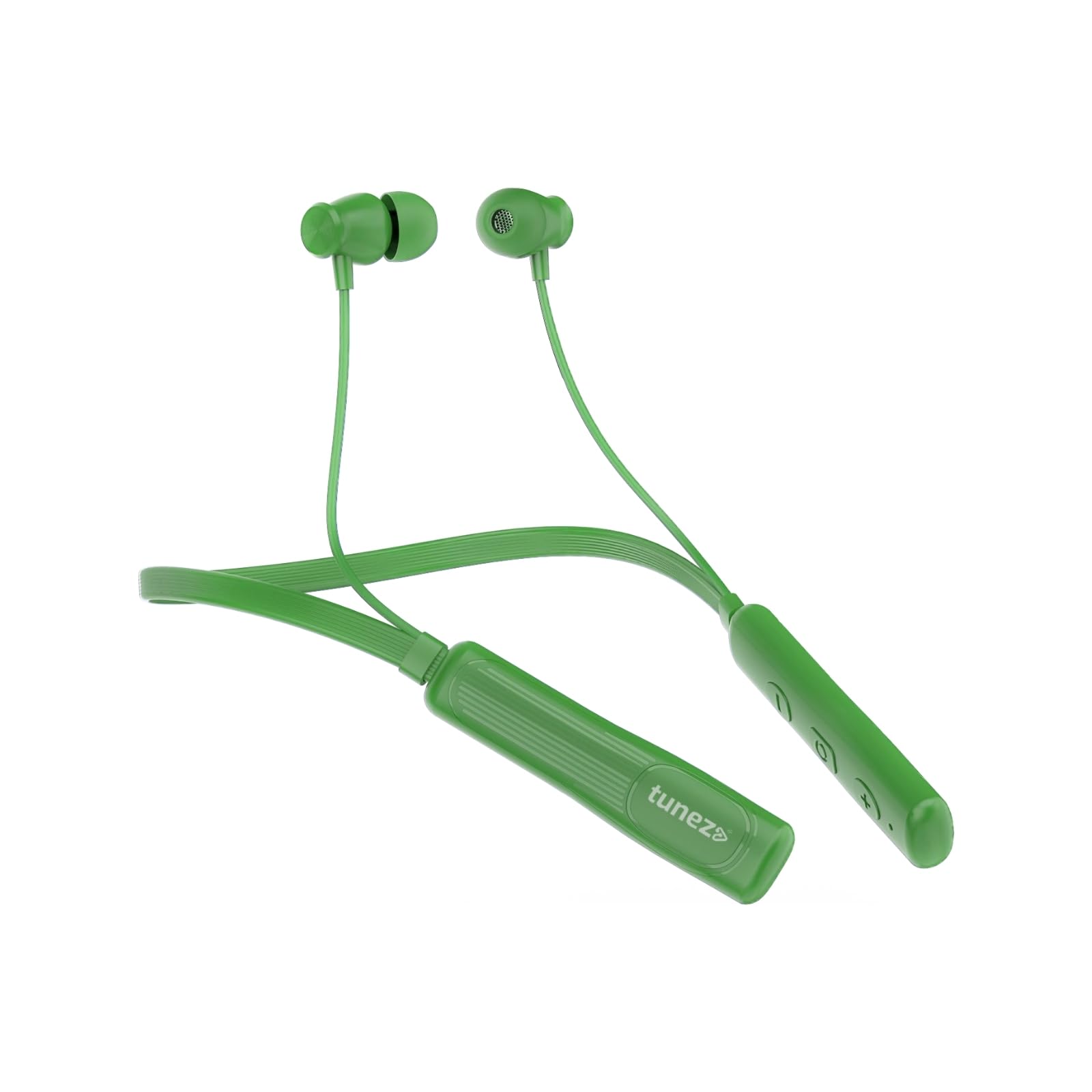 tunez Rhythm R22 Wireless Neckband Earphones (Green)-image-15