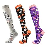 Halloween Compression Socks for Women, Medical Compression Support Socks 20-30 mmHg-Best Calf Socks