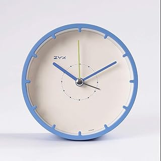 GagalU Round Silent Analog Alarm Clock Non Ticking,Gentle Wake,Beep Sounds,Increasing Volume,Battery Operated Snooze and Light Functions,Easy Set