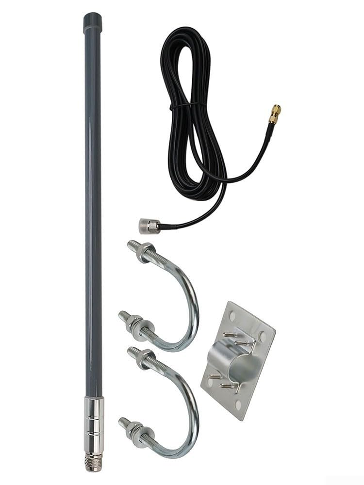 per lora 868MHz 12dBi fibra ottica spina N per lora 868MHz 12dBi (kit antenna) | Guadagno da 12 dBi, frequenza 868/915 MHz, connettore N, ideale per elio, connessione stabile