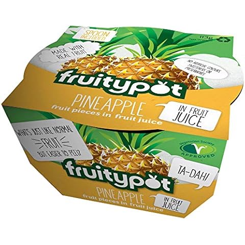 Fruitypot Pineapple Fruit Pots in Juice Cover