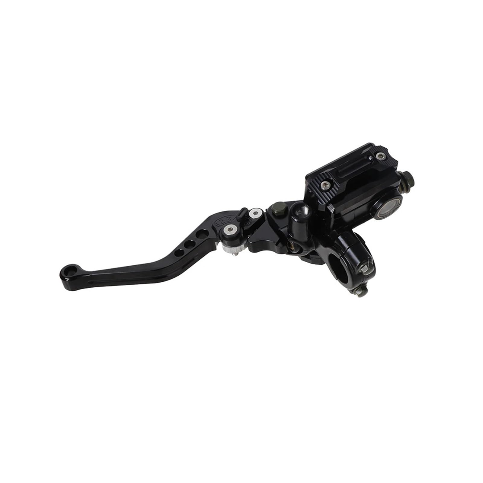 Myzzo Black Left Motorcycle Brake Lever Universal 22Mm Cnc Roller Adj Hydraulic Brake Clutch Lever(Black Left)