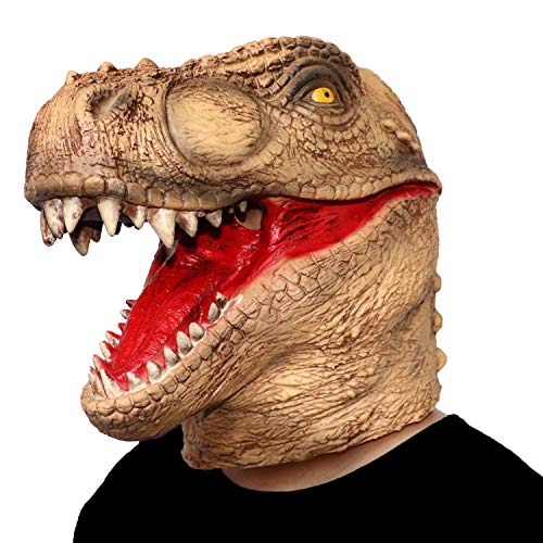ifkoo Dinosaur Mask Novelty Halloween Christmas Easter Costume Party Masks Funny Latex Animal Head Mask