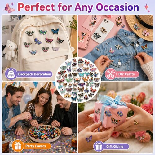 Image of Ceenna 100 Pcs Enamel Pins Bulk Lapel Pins Brooches Decoration Gift for Backpack Clothes Women Mothers Teachers Nurse