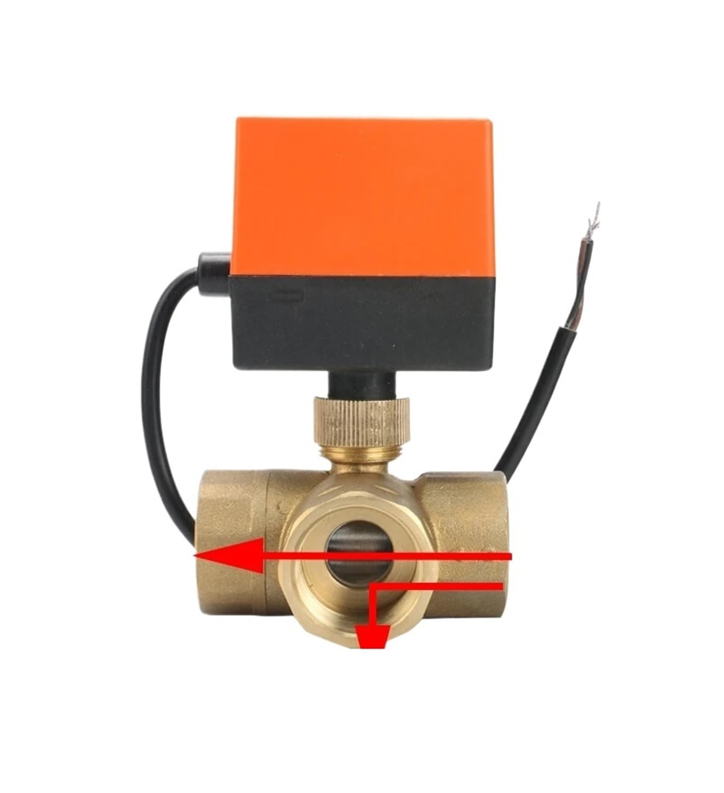 Vanne à boisseau sphérique motorisée 12V pour automatisation du chauffage domestique