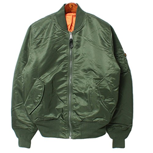 [アルファ インダストリーズ] ジャケット MA-1 フライト ジャケット MA-1 FLIGHT JACKET MJM21000C1 メンズ L 03.セージ [並行輸入品]